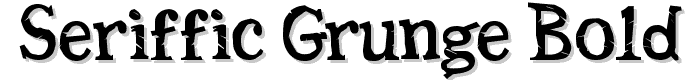 Seriffic Grunge Bold font